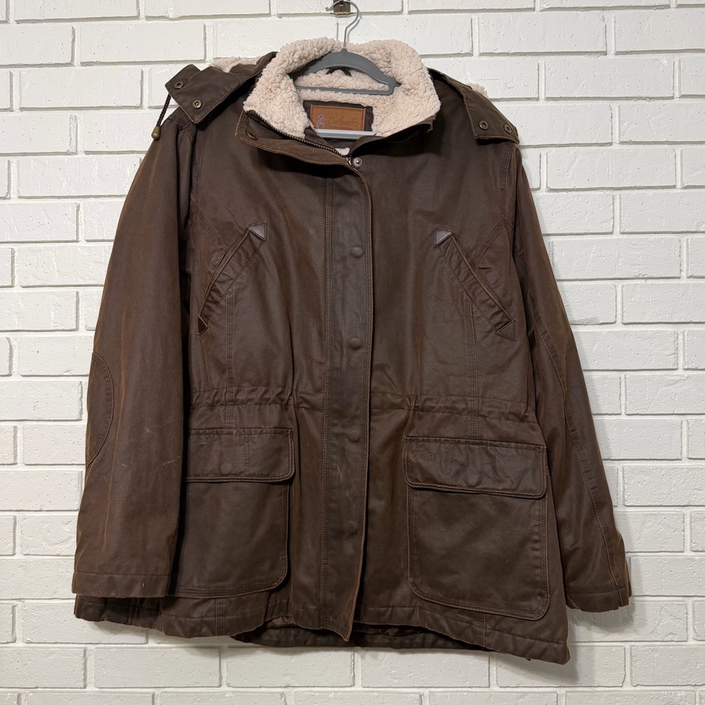Outback Trading Co Woodbury Jacket 2X Brown Berber Lined Western Coat